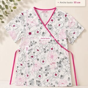 USADA Blusa Blanca estampada flores – Marca CHEROKEE – Talla M🌸✨